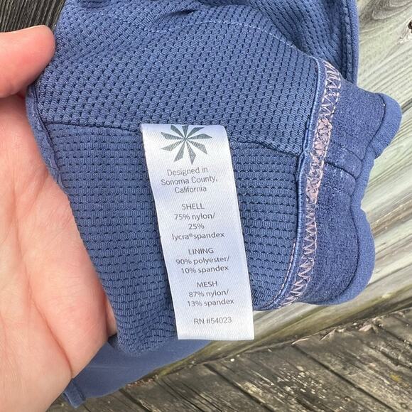 Athleta Blue Crisscross Back Sports Bra‎ Size S Workout Yoga Activewear - Picture 5 of 10